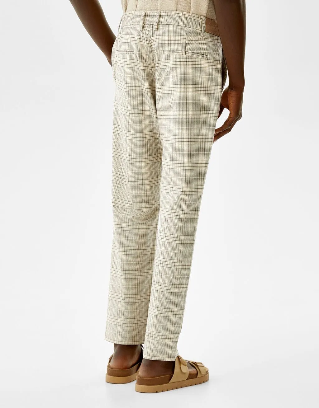 Eng geschnittene Slim-Fit-Hose mit seitlichem Gummizug